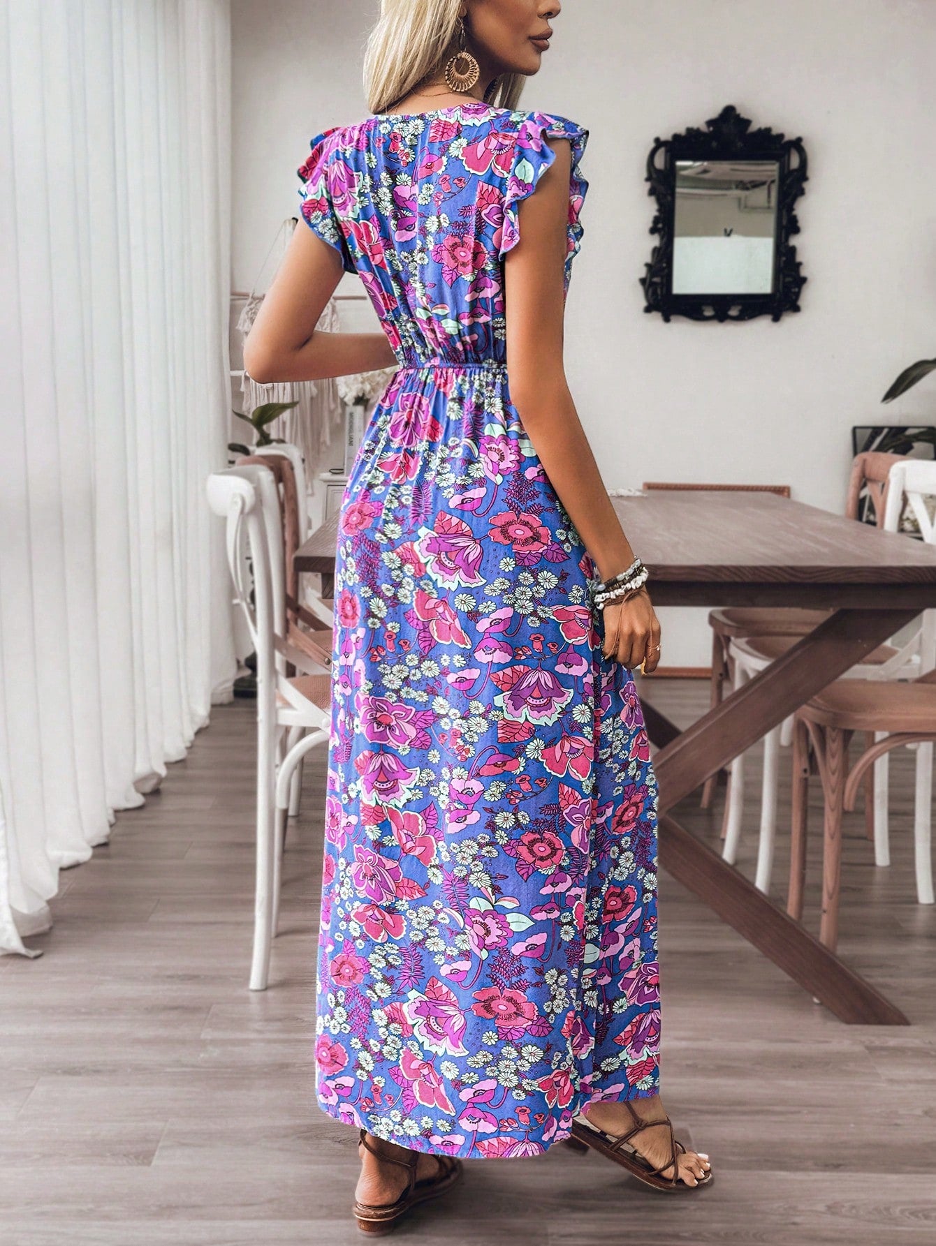 Vestido Feminino de Verão Floral - Mabilan