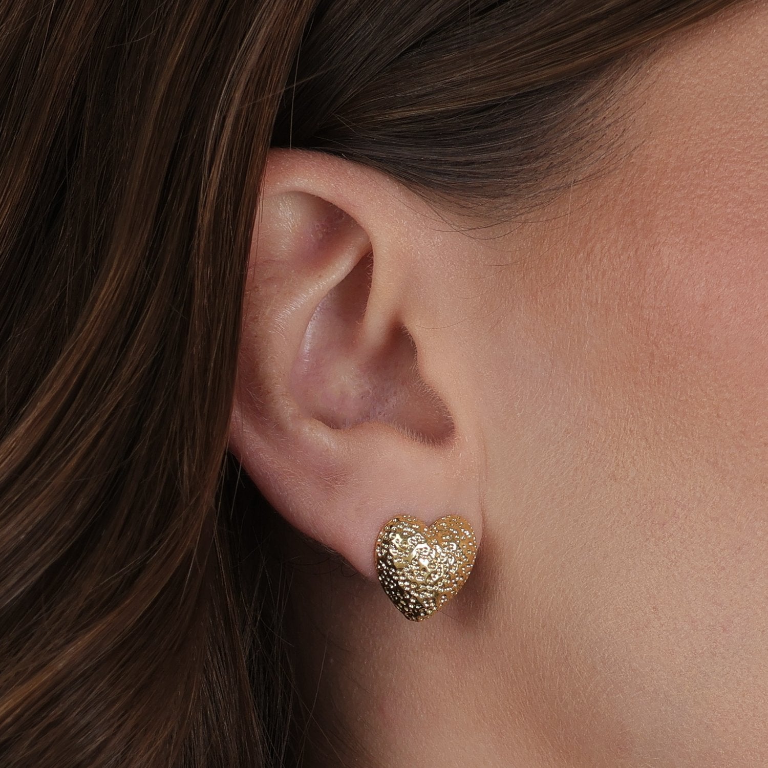 Brinco Coração Irregular 24K Mabilan + Promoção: 3 por 2