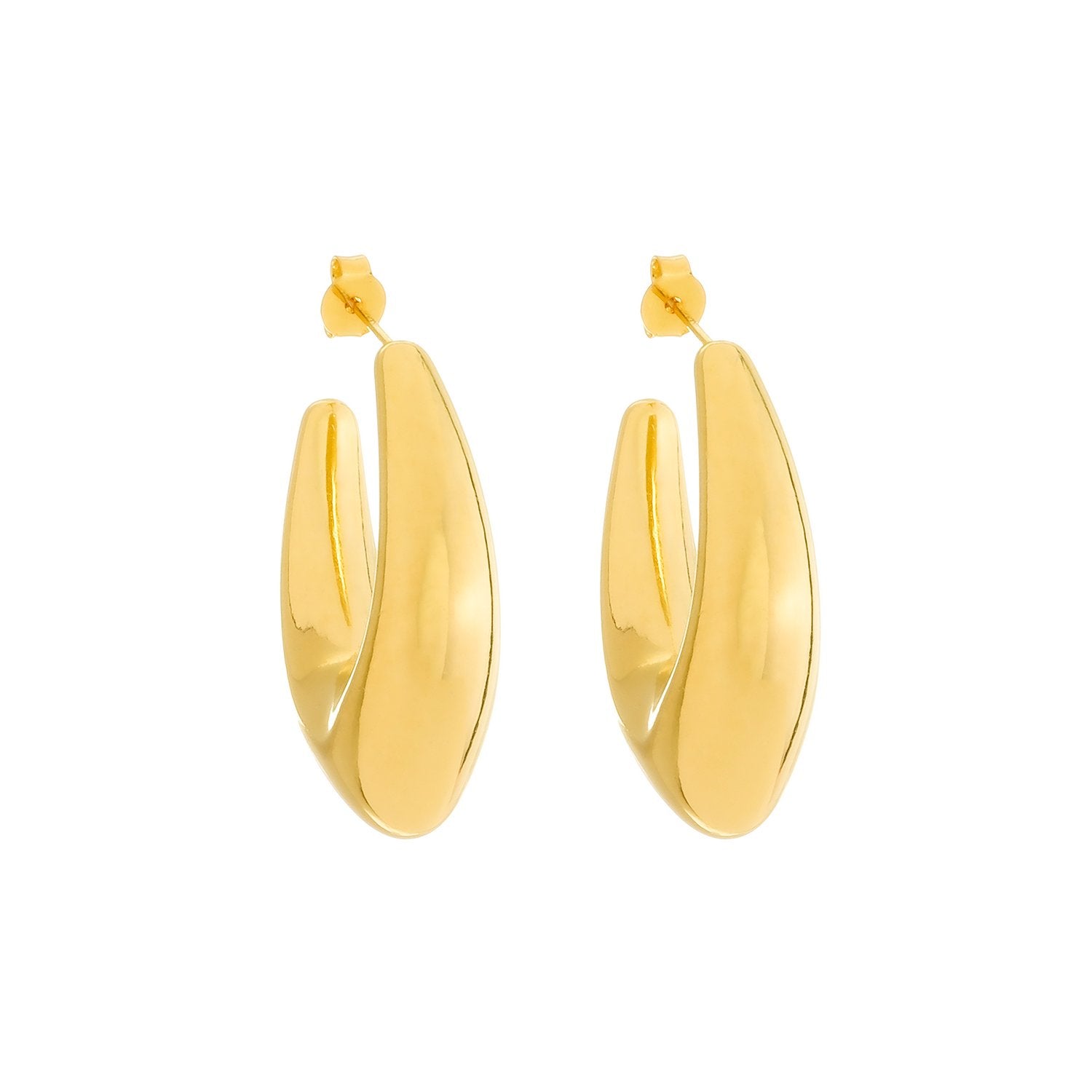 Brinco Concha Orgânico 24K Mabilan + Promoção: 3 por 2