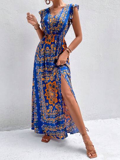 Vestido Feminino de Verão Floral - Mabilan
