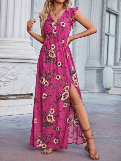 Vestido Feminino de Verão Floral - Mabilan