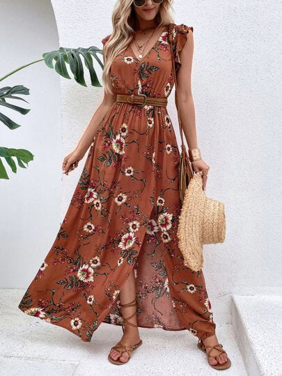 Vestido Feminino de Verão Floral - Mabilan