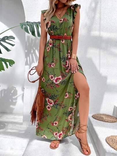 Vestido Feminino de Verão Floral - Mabilan