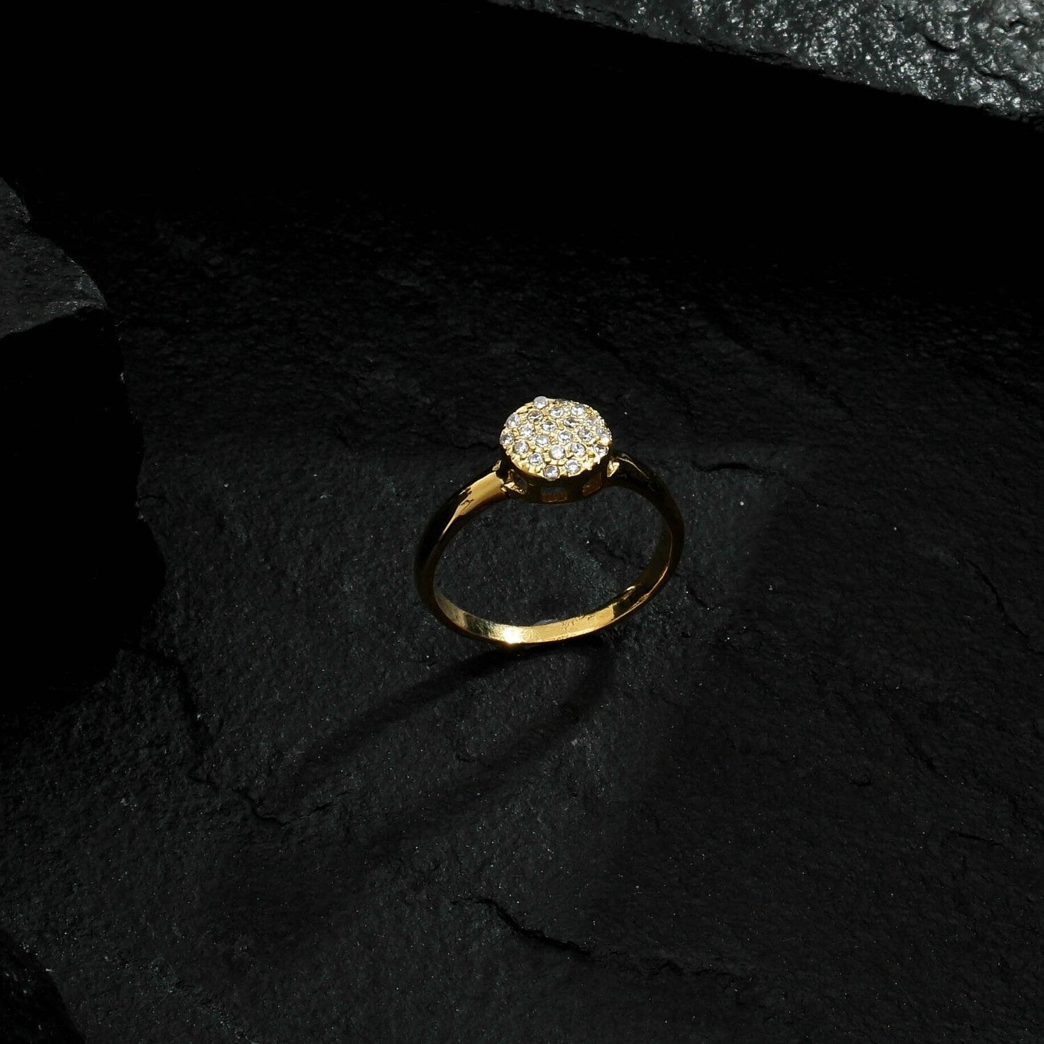 Anel Chuveirinho Zircônia Mabilan + 2 Brincos 24K Grátis