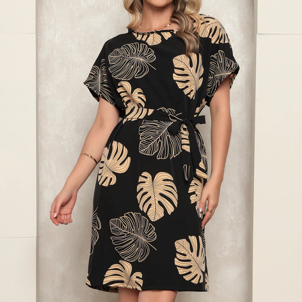 Vestido Feminino Crepe Estampado - Mabilan