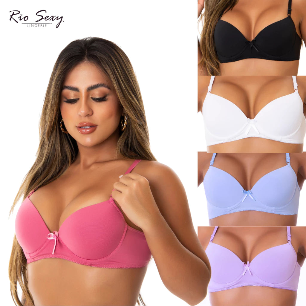 Kit com 5 Sutiãs de Bojo - Mabilan