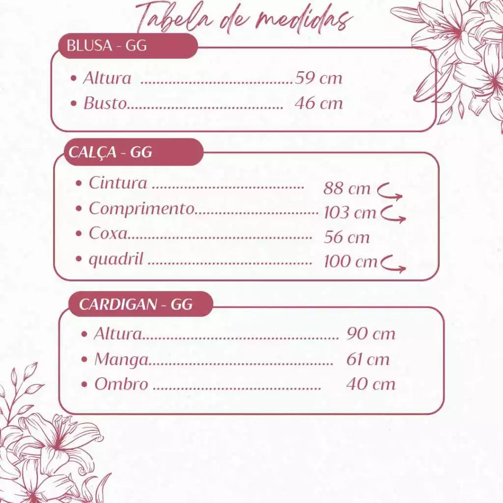 Conjunto Lanzinha Feminino Triplo - Mabilan