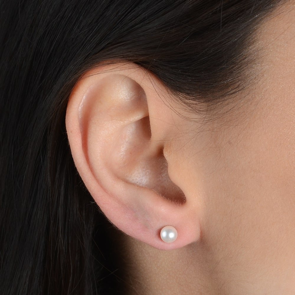 Brinco Dourado Classico de Pérola Ouro 24K- Mabilan