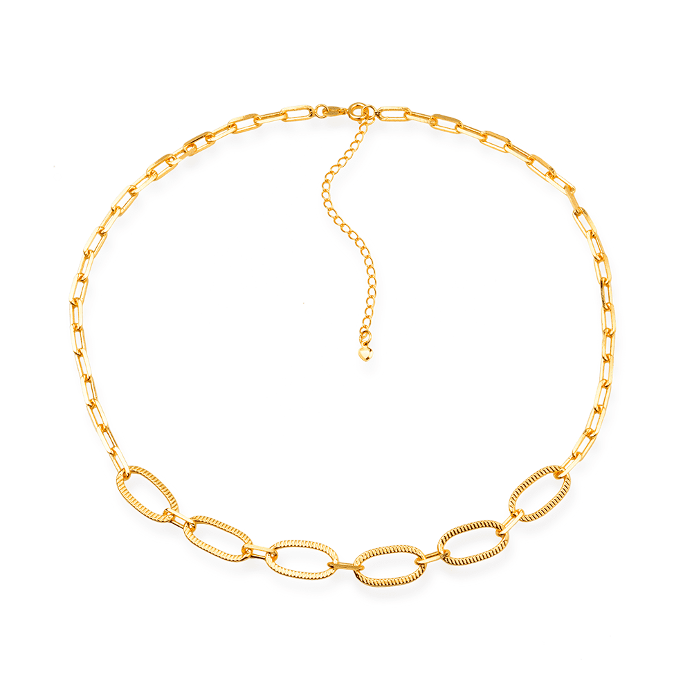 Chocker Dourada Cartier com Extensor 24K – Mabilan