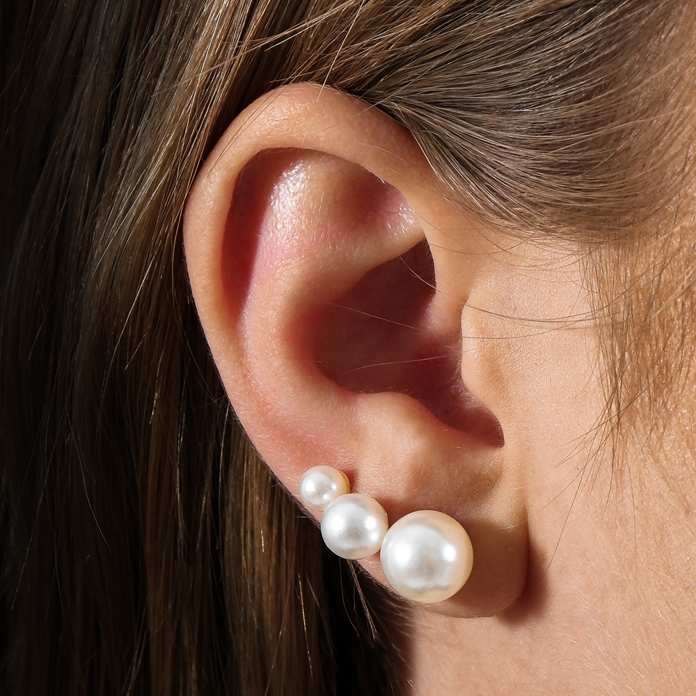 Trio Dourado de Pérolas Ouro 24k - Mabilan