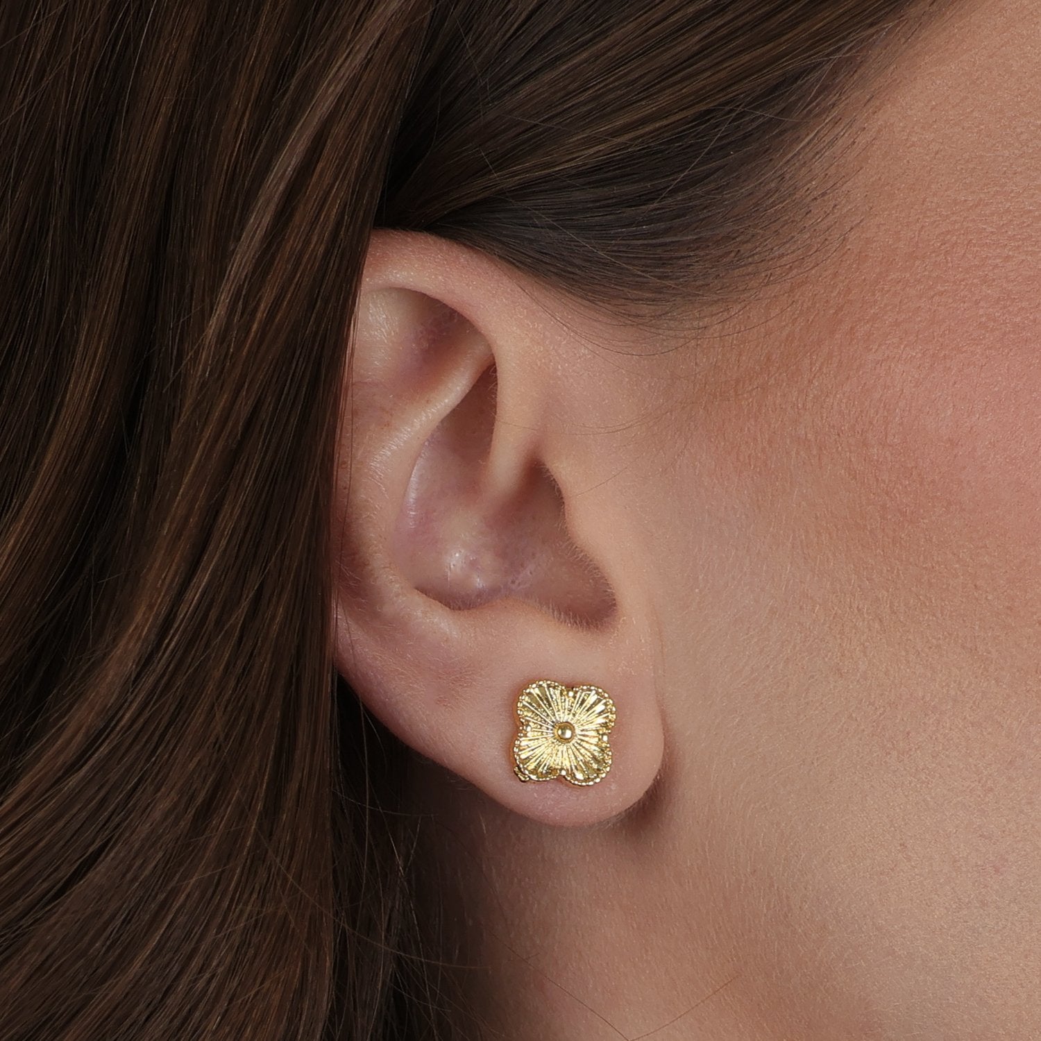 Brinco Flor 24K Mabilan + Promoção: 3 por 2