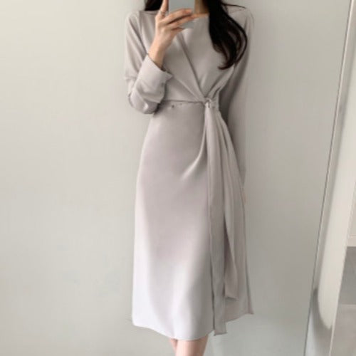Vestido Feminino A-Line Liso - Mabilan