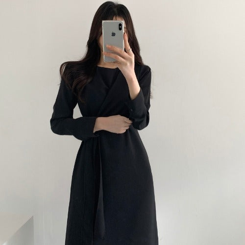 Vestido Feminino A-Line Liso - Mabilan