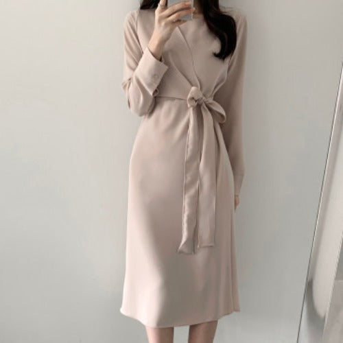 Vestido Feminino A-Line Liso - Mabilan
