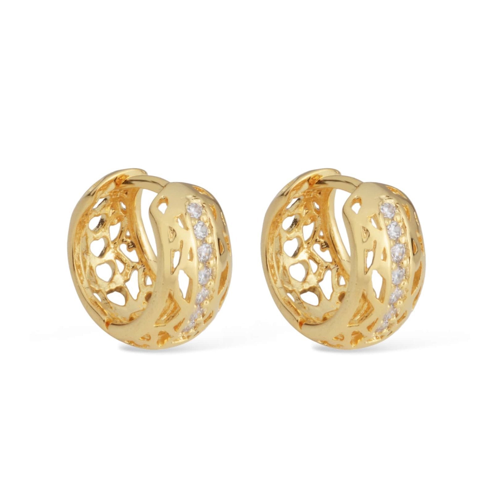 Brinco Argolinha Zircônias 24K Mabilan + Promo: 3 por 2 (Qualquer Modelo)