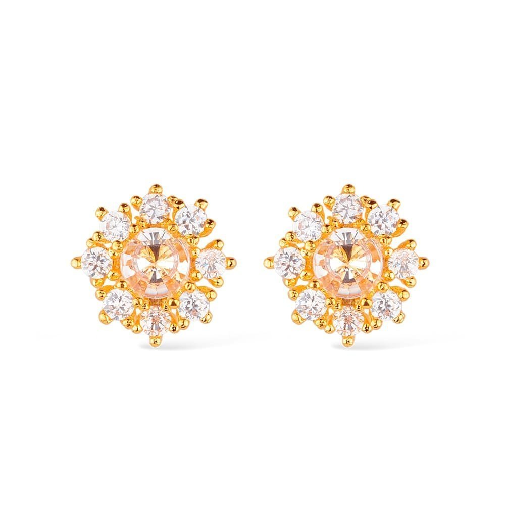Brinco Glamour Zircônia 24K Mabilan + Promoção: 3 por 2